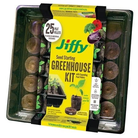 Jiffy 25 Cell Seed Starting Greenhouse w/ Peat