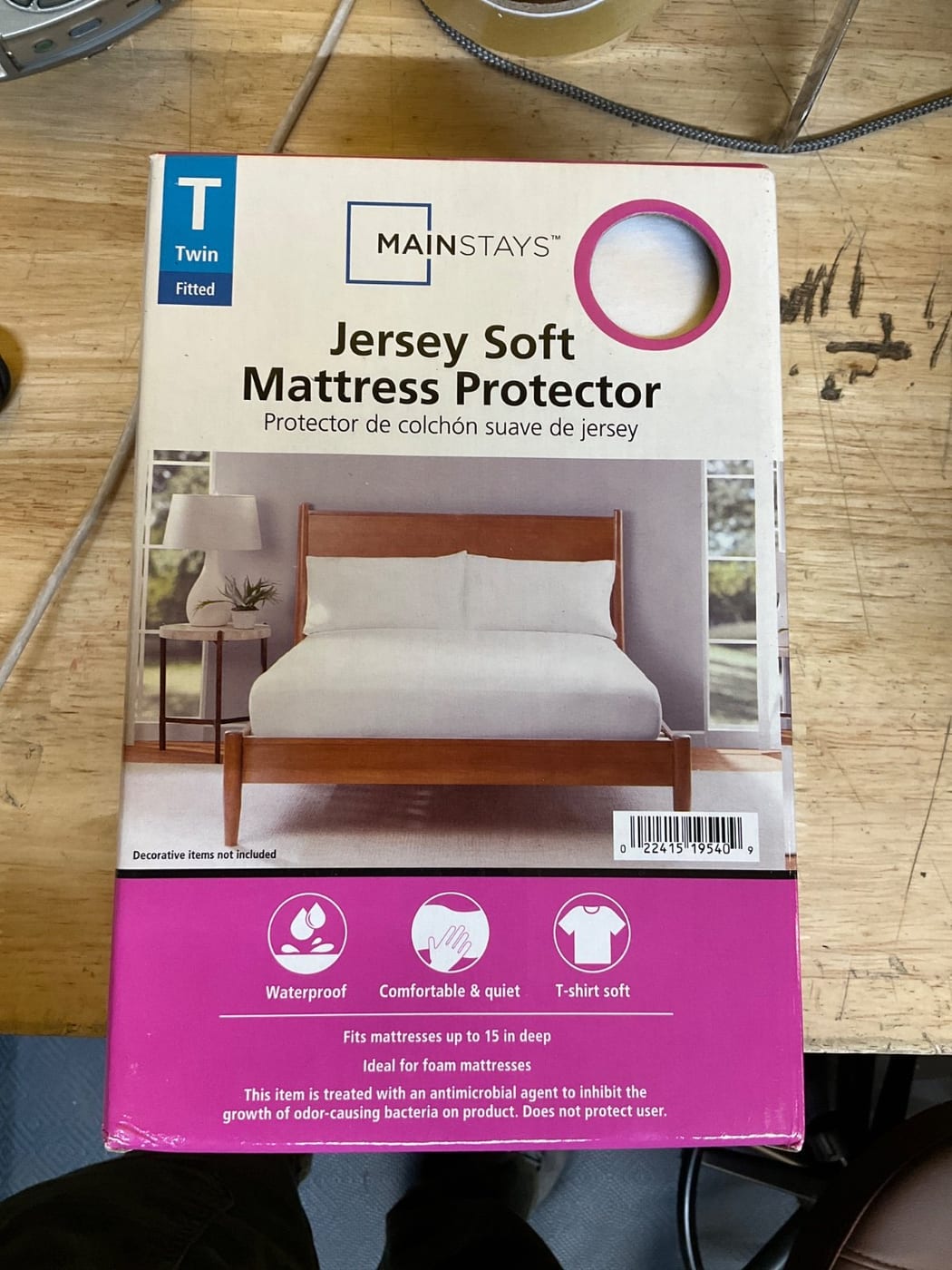 Mainstays Jersey Soft Mattress Protector, Twin