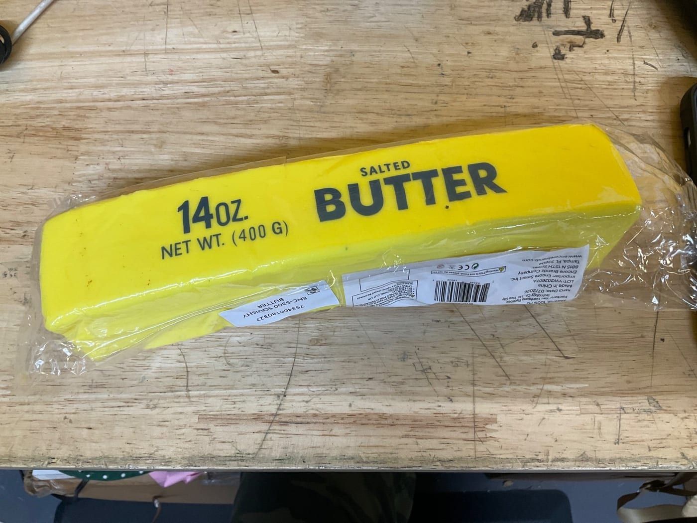 VOS Squishy Butter Toy, Salted Butter 14 oz Stick