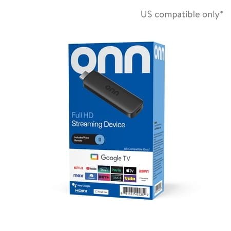 onn Google TV Full HD Streaming Device w/ Remote