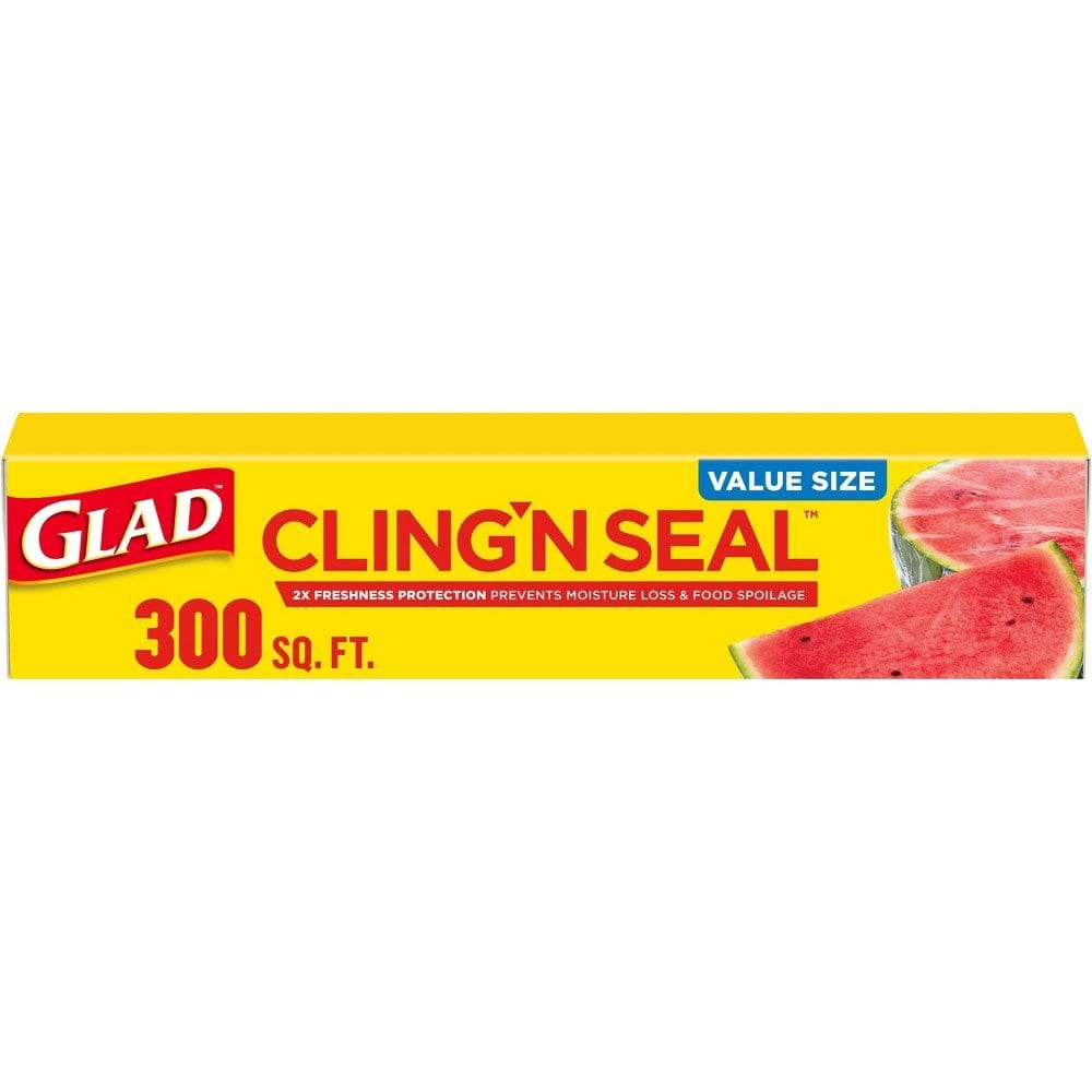 Glad Cling'N Seal Cling Wrap 300 Sq Ft
