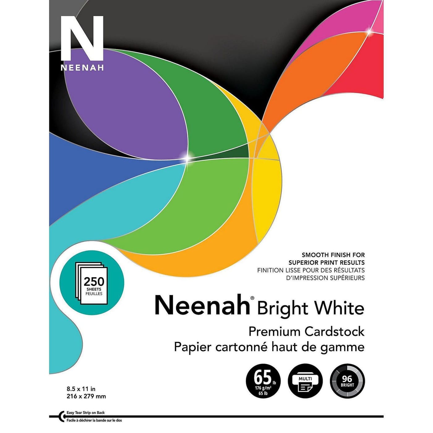 Neenah Bright White Cardstock 8.5x11 250 Sheets