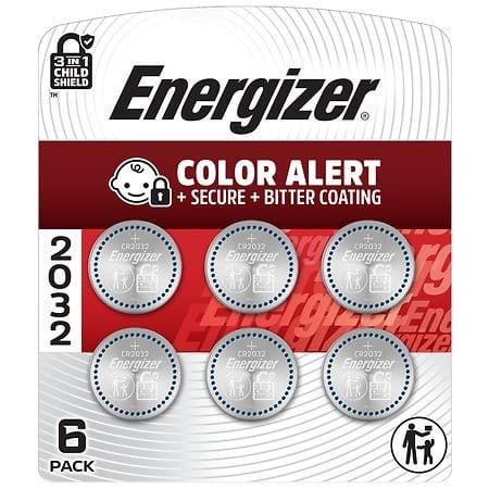 Energizer CR2032 3V Lithium Coin Batteries 6-Pack