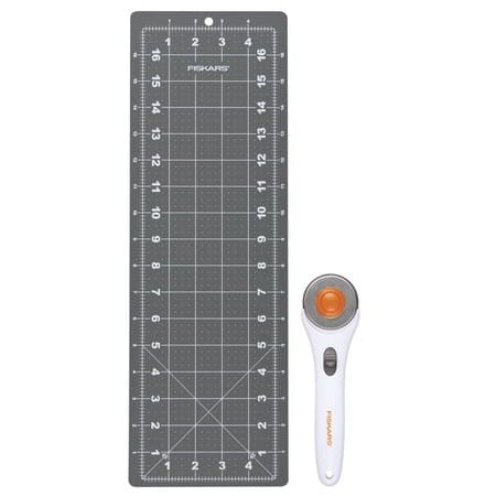 Fiskars 2-Piece Rotary Cutter & 5x17 Mat Set