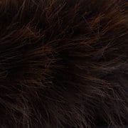 Scoop Women's Faux Fur Kitten Heel Slide, Brown