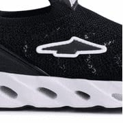 Avia Kids Slip-On Knit Sneakers, Black/White