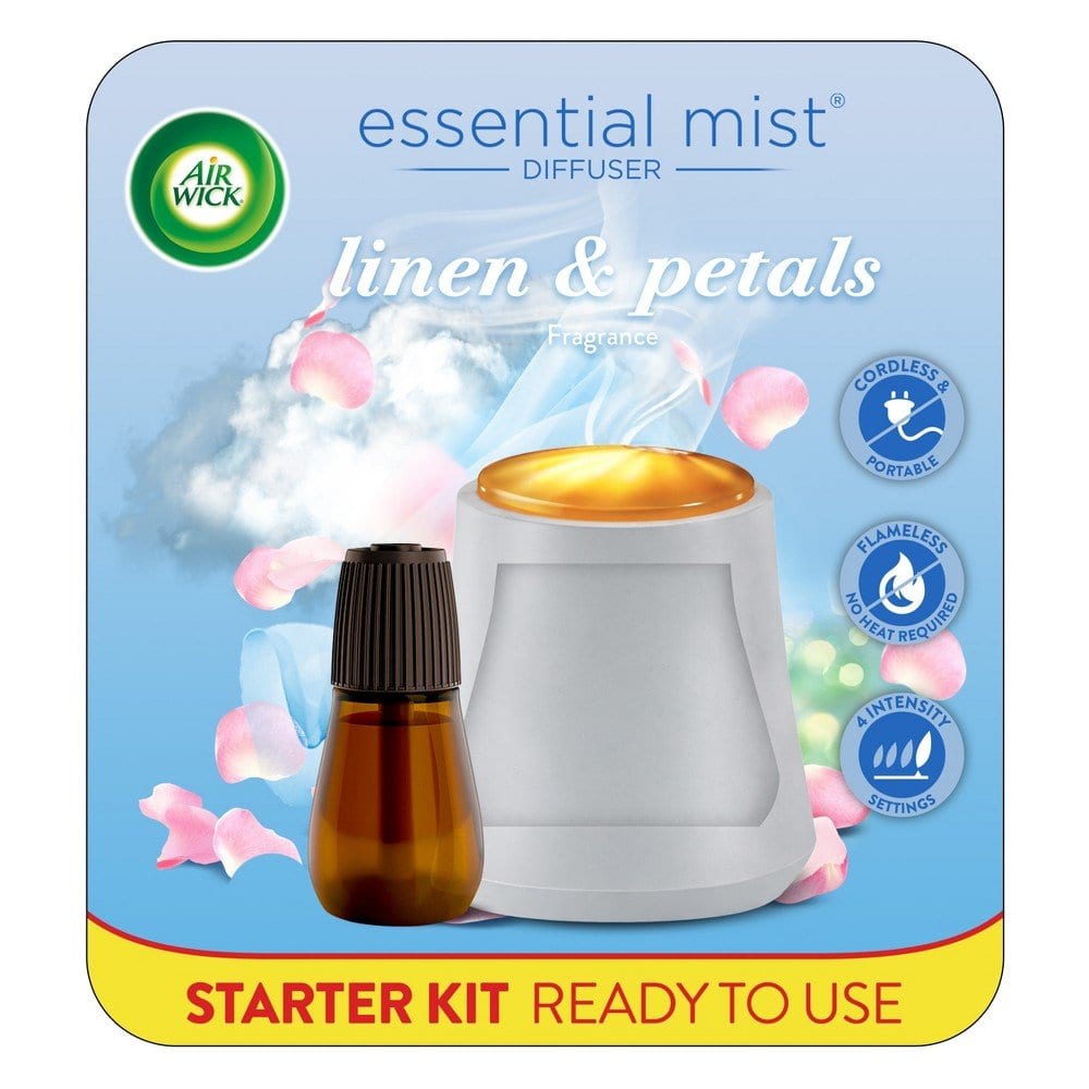 Air Wick Essential Mist Diffuser Starter Kit Linen