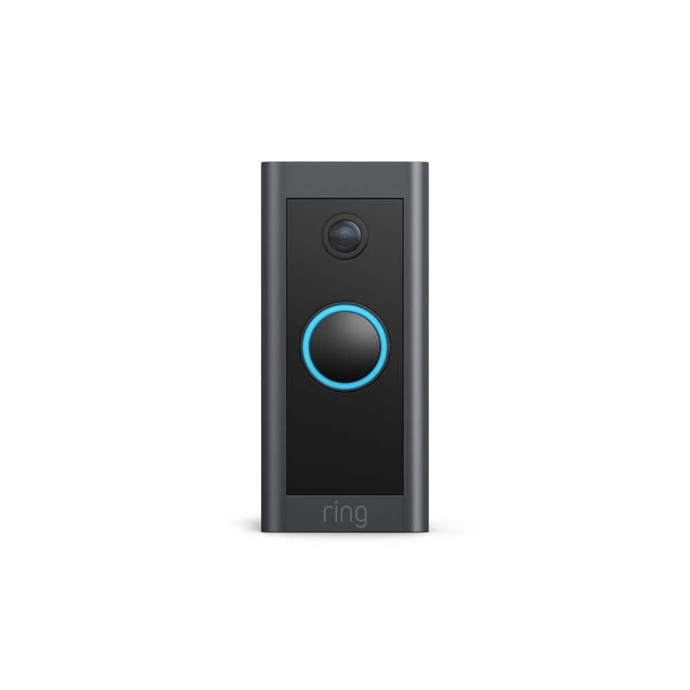 Ring Video Doorbell Wired, 1080p, Black