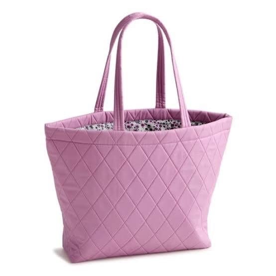 Vera Bradley East West Tote, Pink Quilted