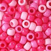 Hello Hobby Pony Beads, Red Ombre Mix, 500 Pcs