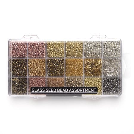 CousinDIY Glass Seed Bead Assortment 10000+ pcs