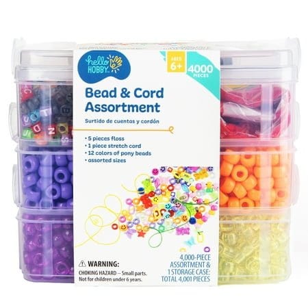 Hello Hobby Bead & Cord Assortment 4000 Pieces