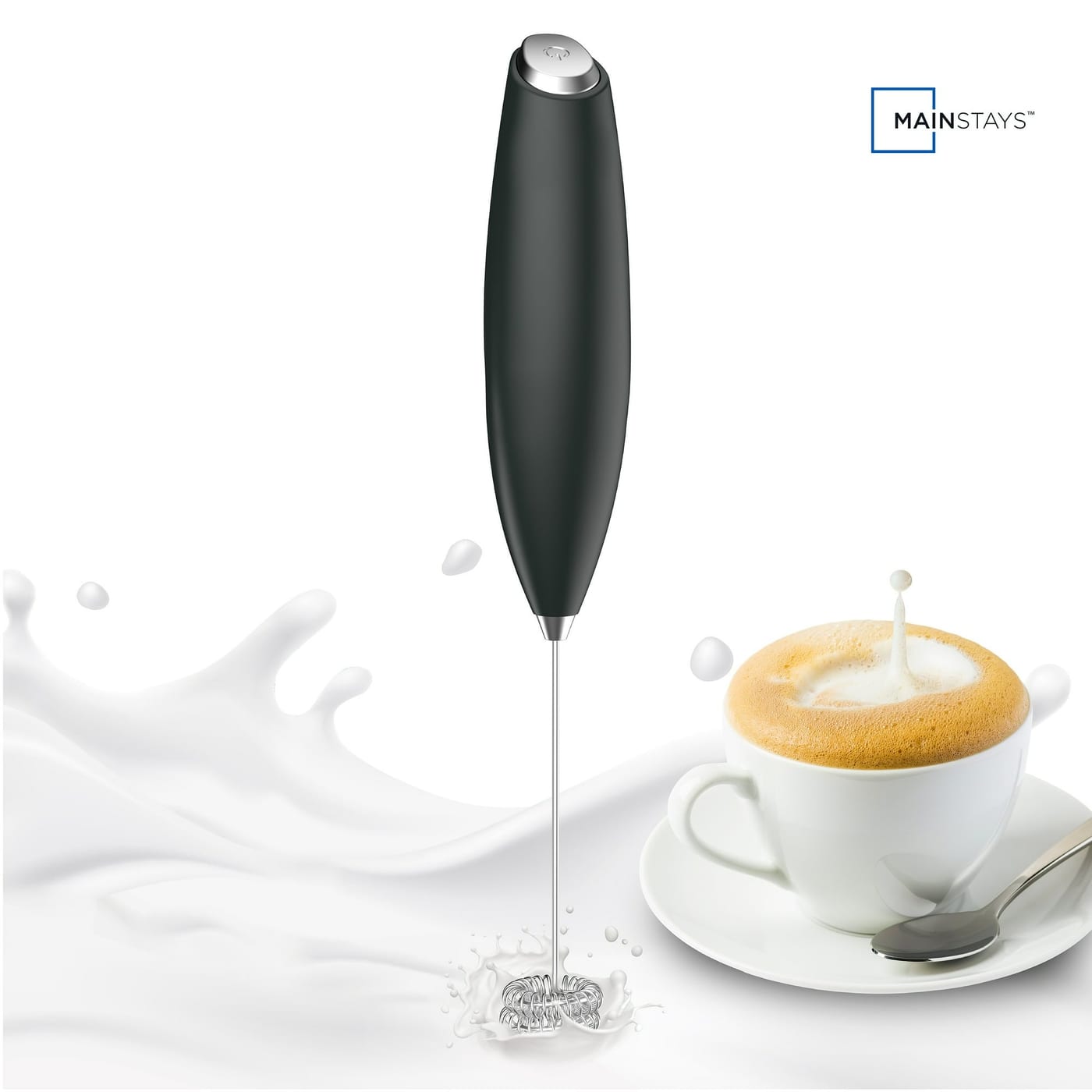 Mainstays Handheld Milk Frother Wand, Battery