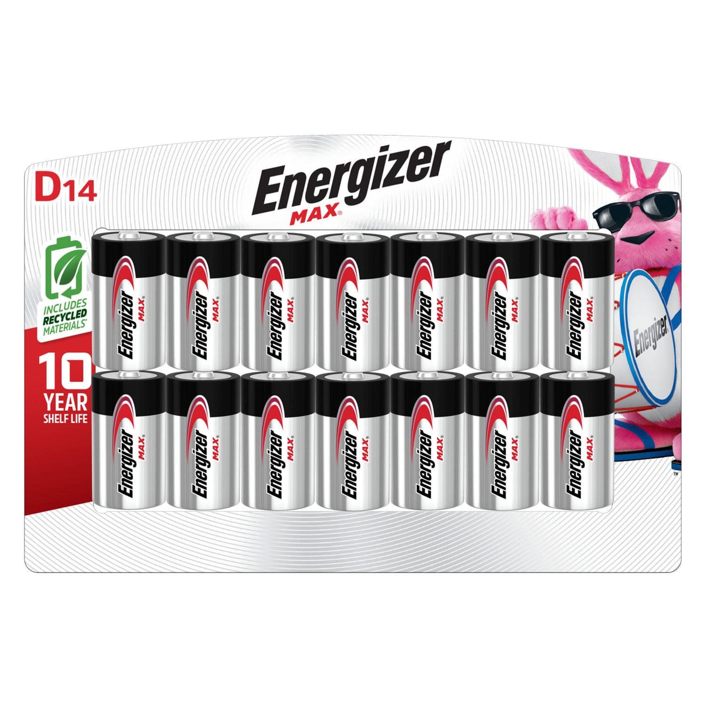 Energizer MAX D Alkaline Batteries 14 Count