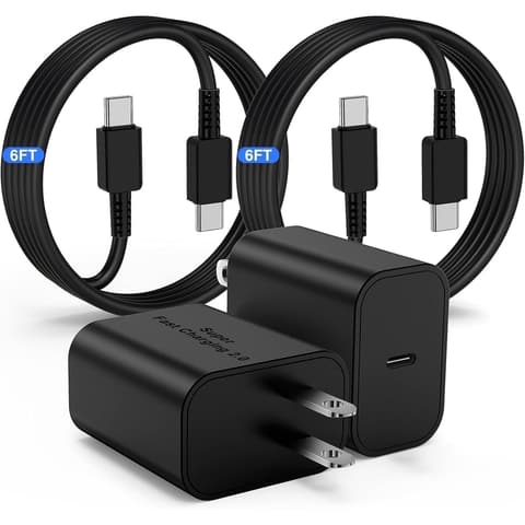 pukerehab 2-Pack 45W USB-C Fast Charger + 6ft