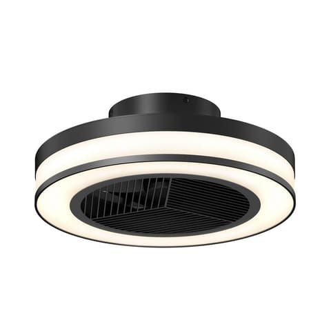 Artika Elton Matte Black LED Caged Ceiling Fan