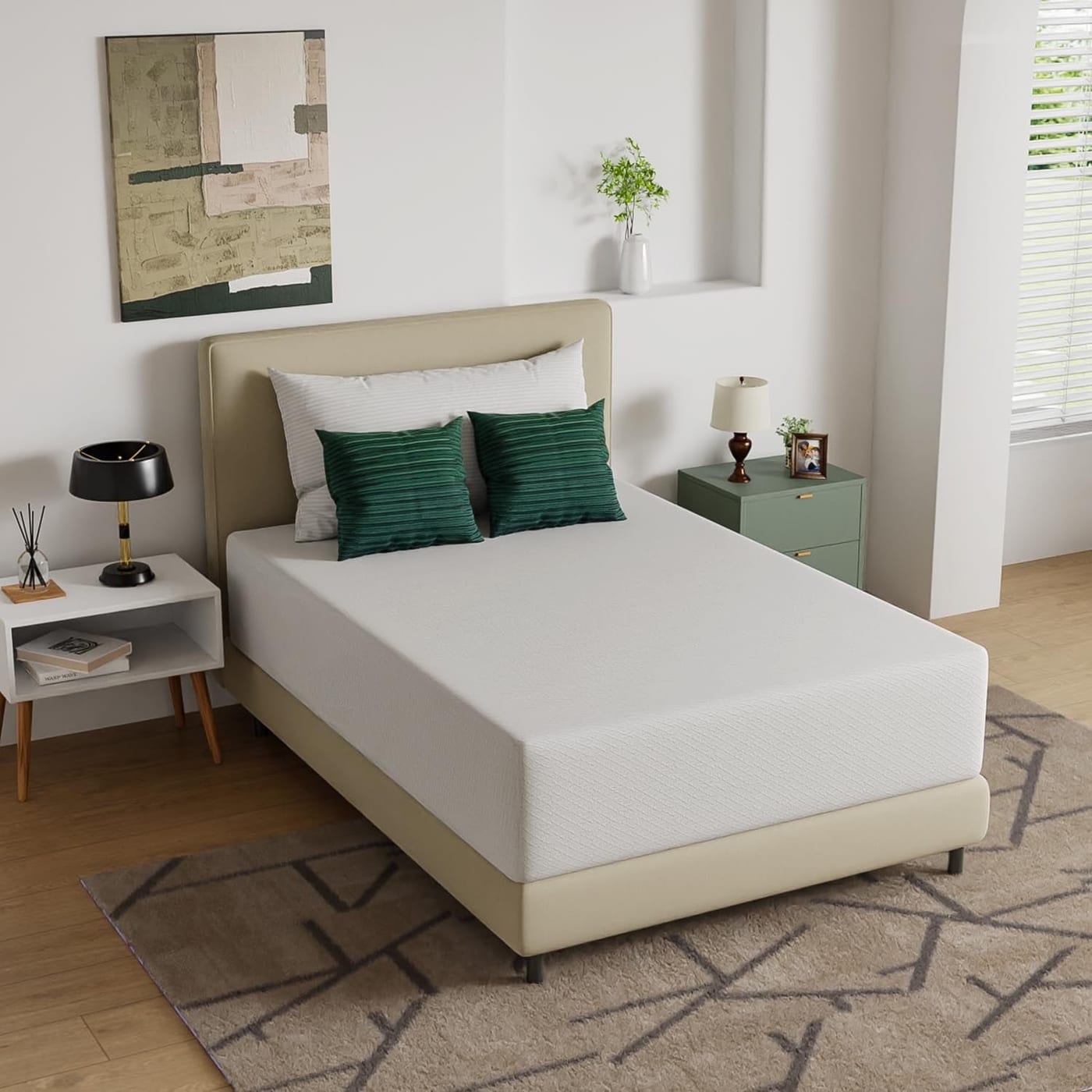 Trujae 14in King Gel Memory Foam Hybrid Mattress