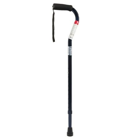 Equate Offset Handle Cane Adjustable Blue