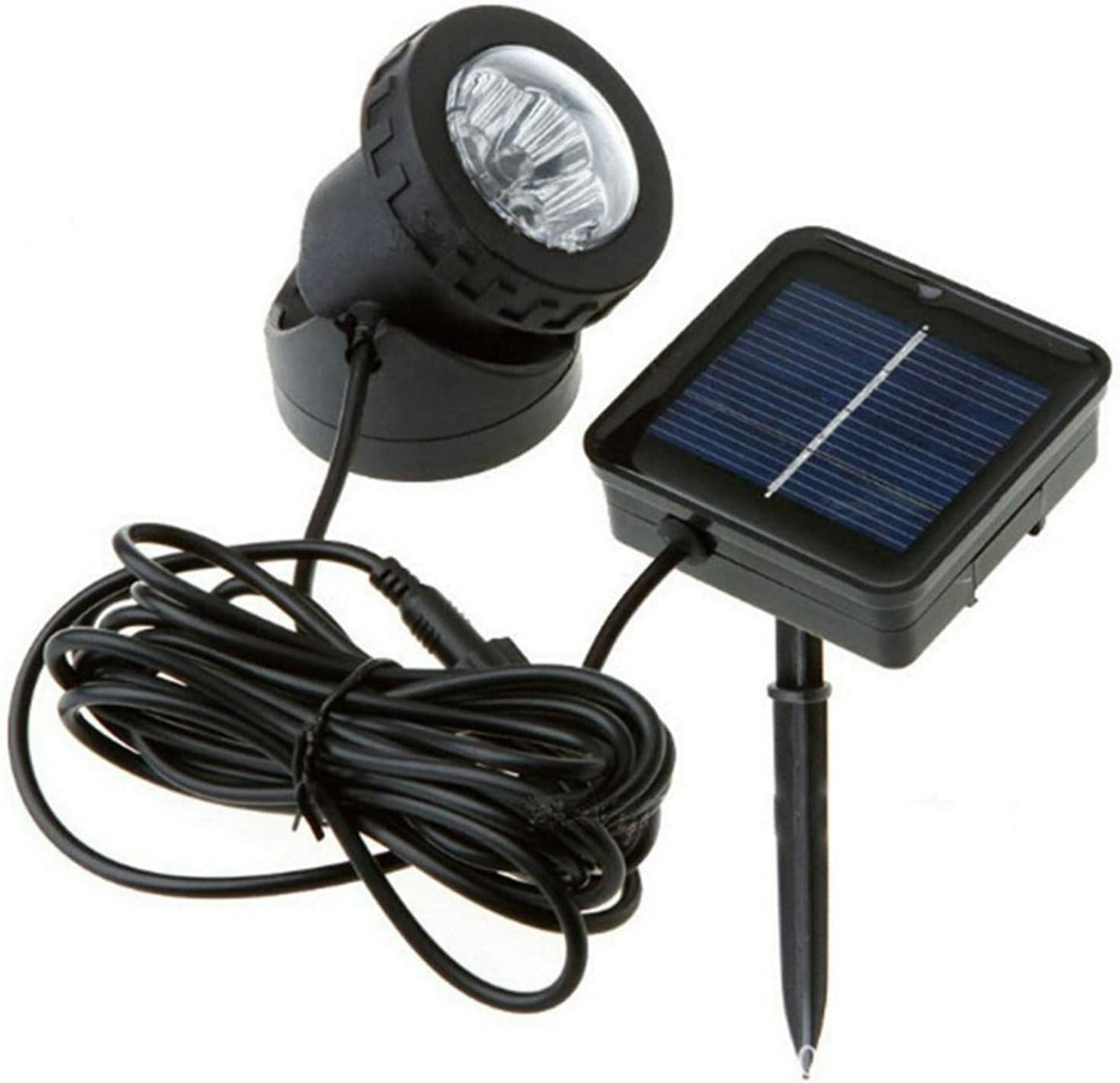 Pilarmuture Solar Pond & Landscape Spotlight White