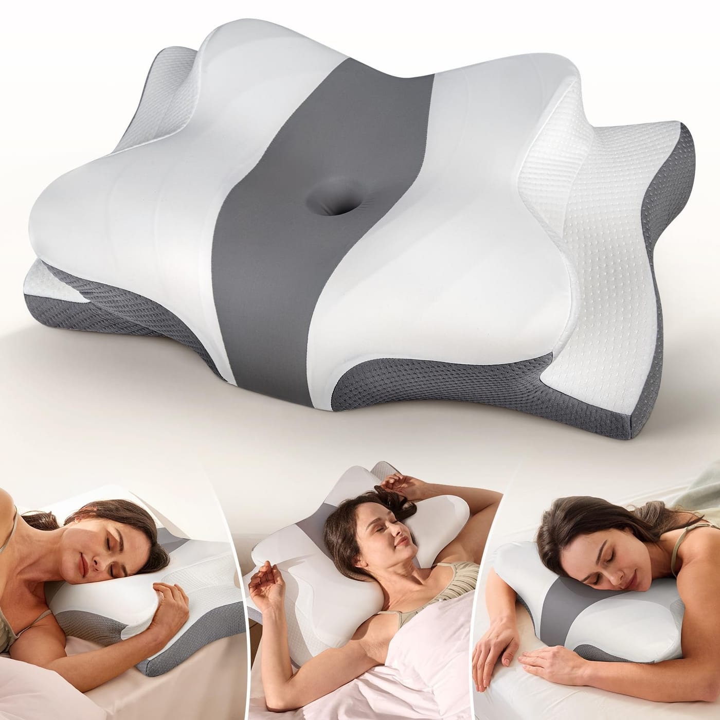 Cozyplayer Cervical Contour Memory Foam Pillow