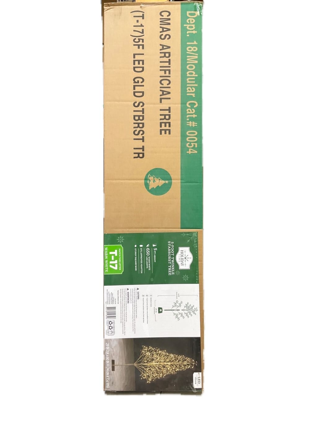 Holiday Time 5Ft Twinkle Starburst LED Tree 650Lt