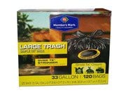 Member's Mark 55 Gal Drum Liners Black 80 ct