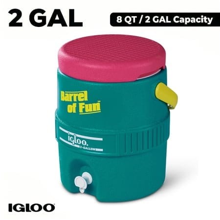 Igloo Retro Barrel of Fun 2 Gallon Beverage Cooler