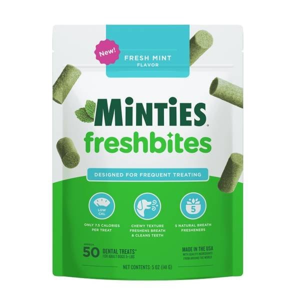 Minties Fresh Bites Dental Dog Treats 15oz