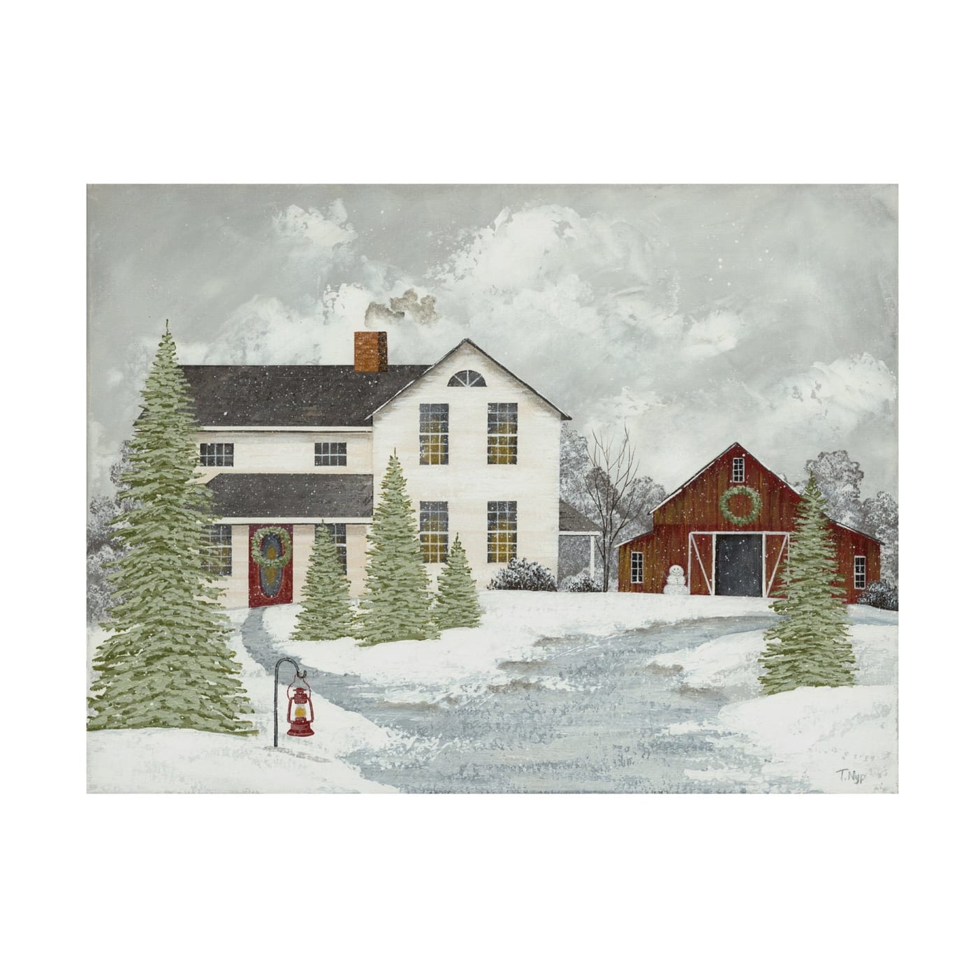 Trademark Fine Art Home for Christmas Canvas 32x24