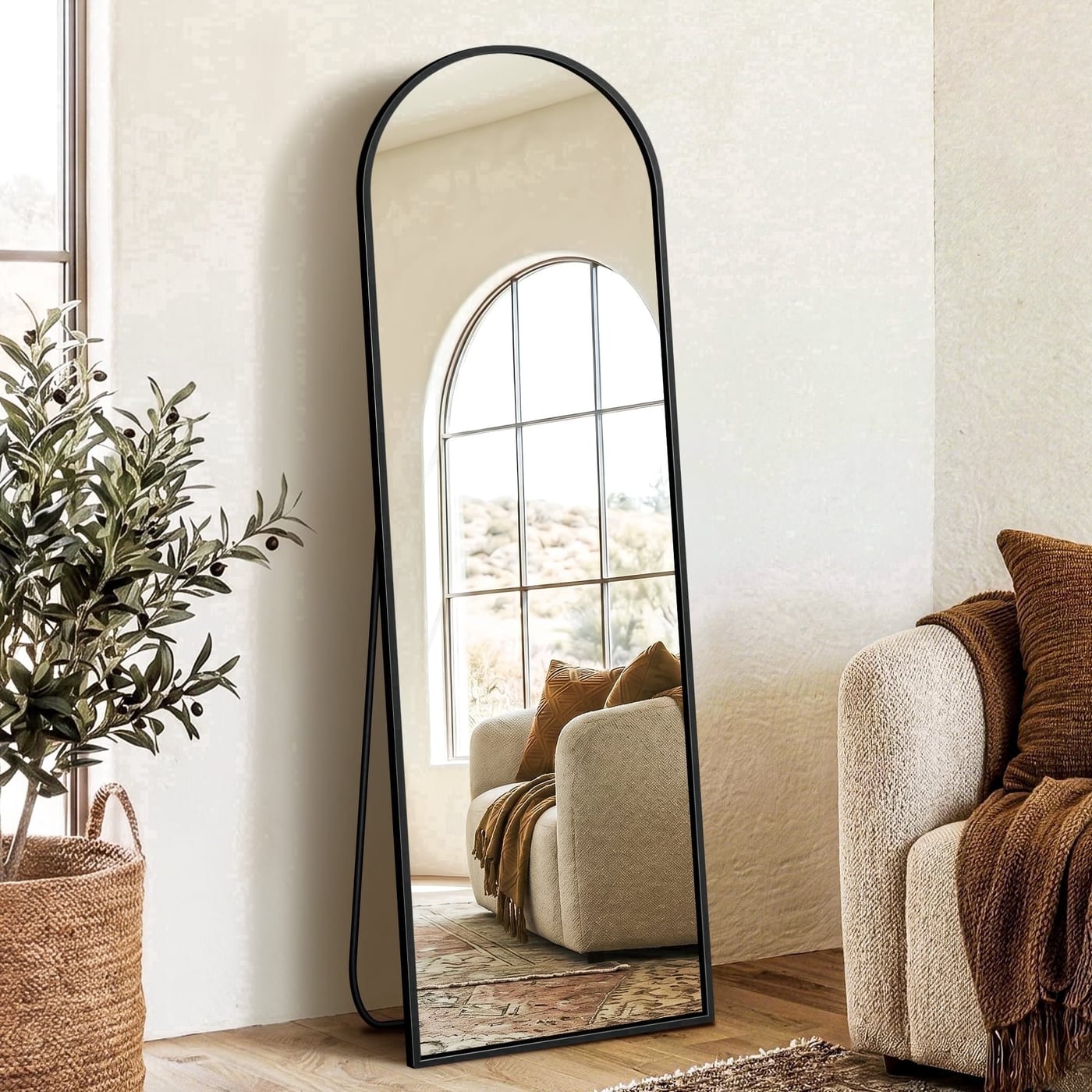 Mavora Max Arched Full Length Mirror 56x15 Gold