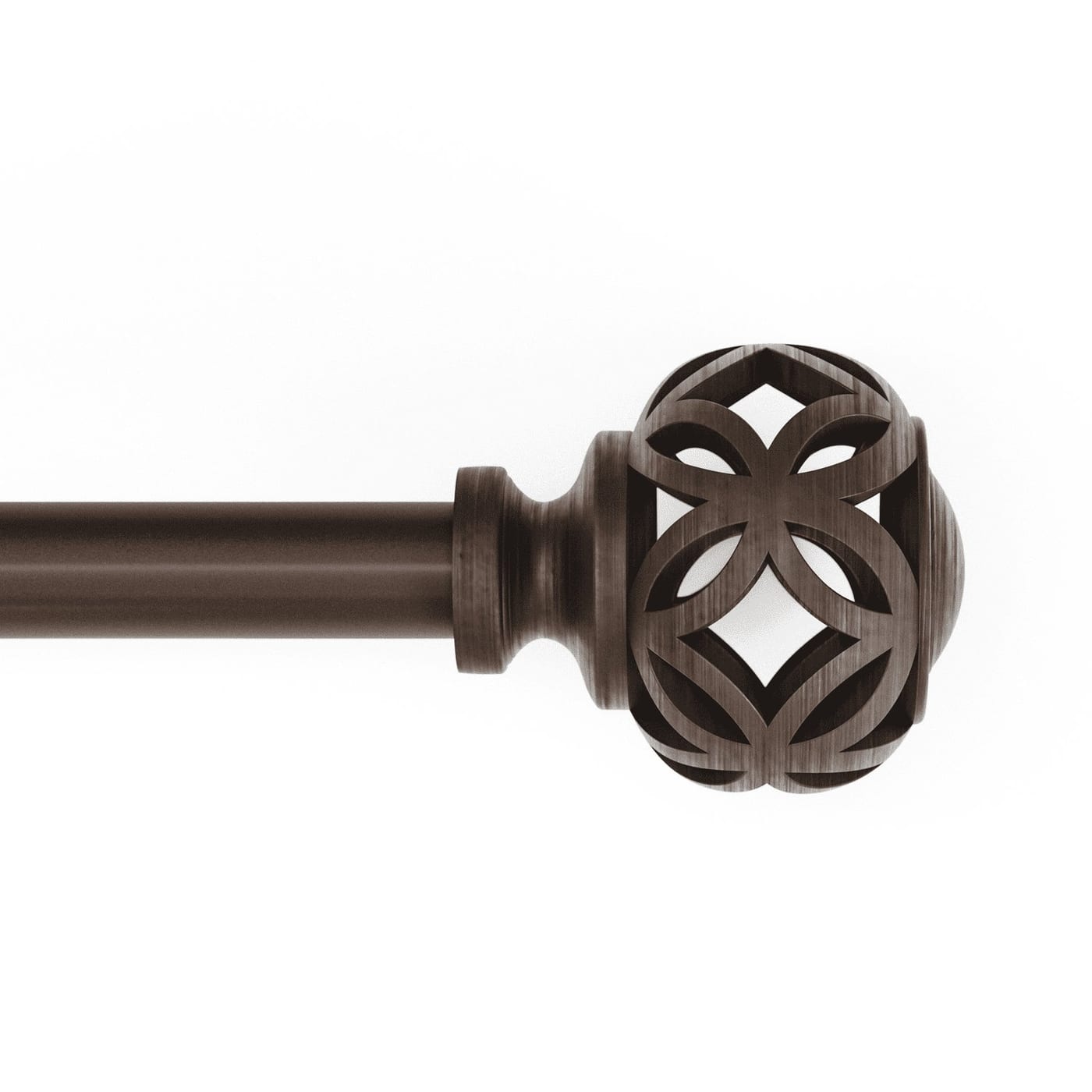 Mainstays 3/4 in Bronze Knob Curtain Rod 30-84 in