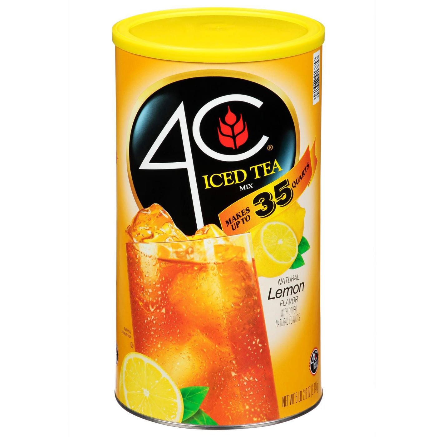 4C Lemon Iced Tea Mix, 82.6 oz Canister