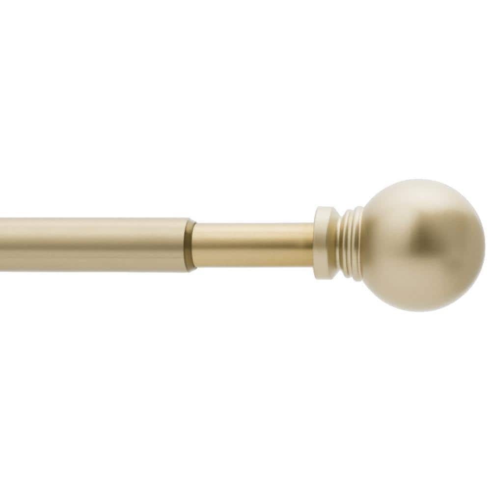 StyleWell 28-48 in. Curtain Rod Brushed Nickel