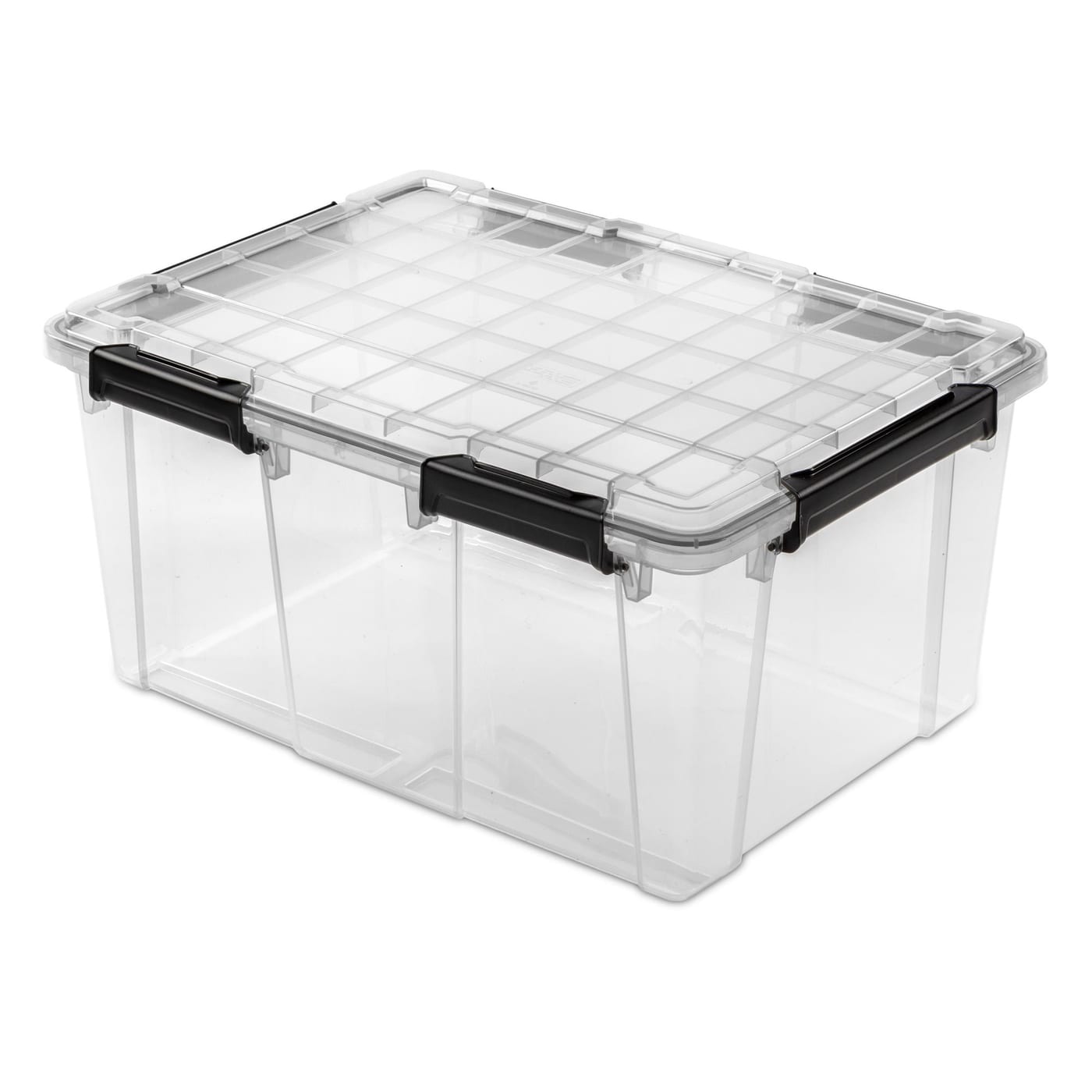 Sterilite 80 qt Clear Gasket Storage Box with Lid