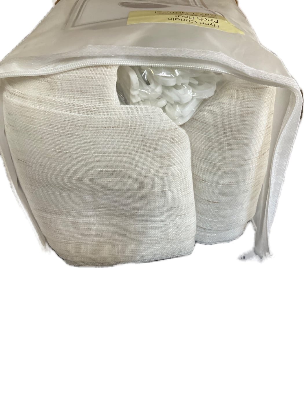 TWOPAGES Flynn Natural Pinch Pleat Curtain 52x96