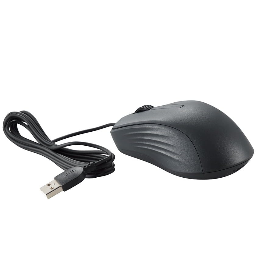 onn Wired USB Mouse with 3 Buttons, 6 ft Cable