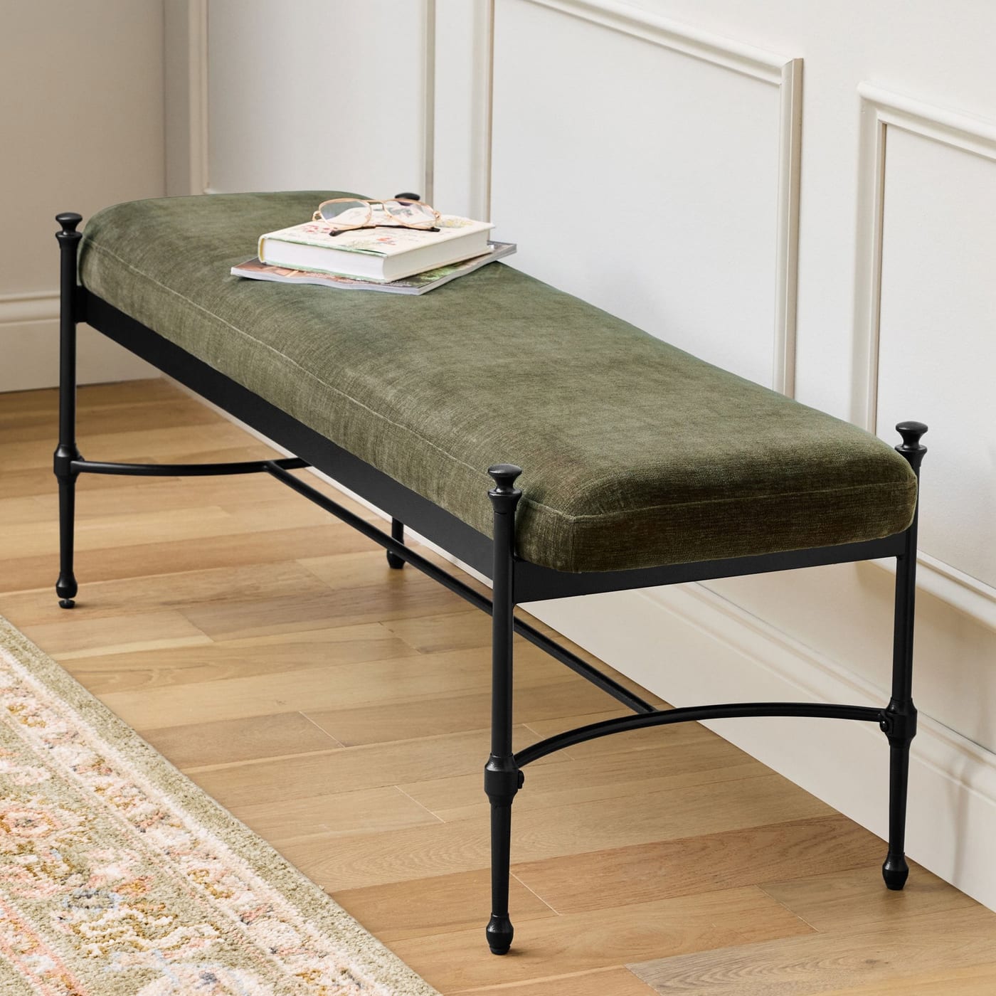 Better Homes & Gardens Ambrose Bench Forest Green
