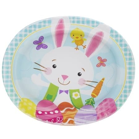 Way To Celebrate Oval Bunny Plush Multicolor 8in