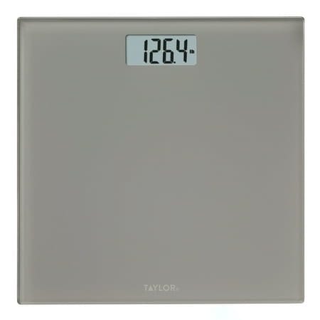 Taylor Digital Bathroom Scale Gray Glass 350 lb