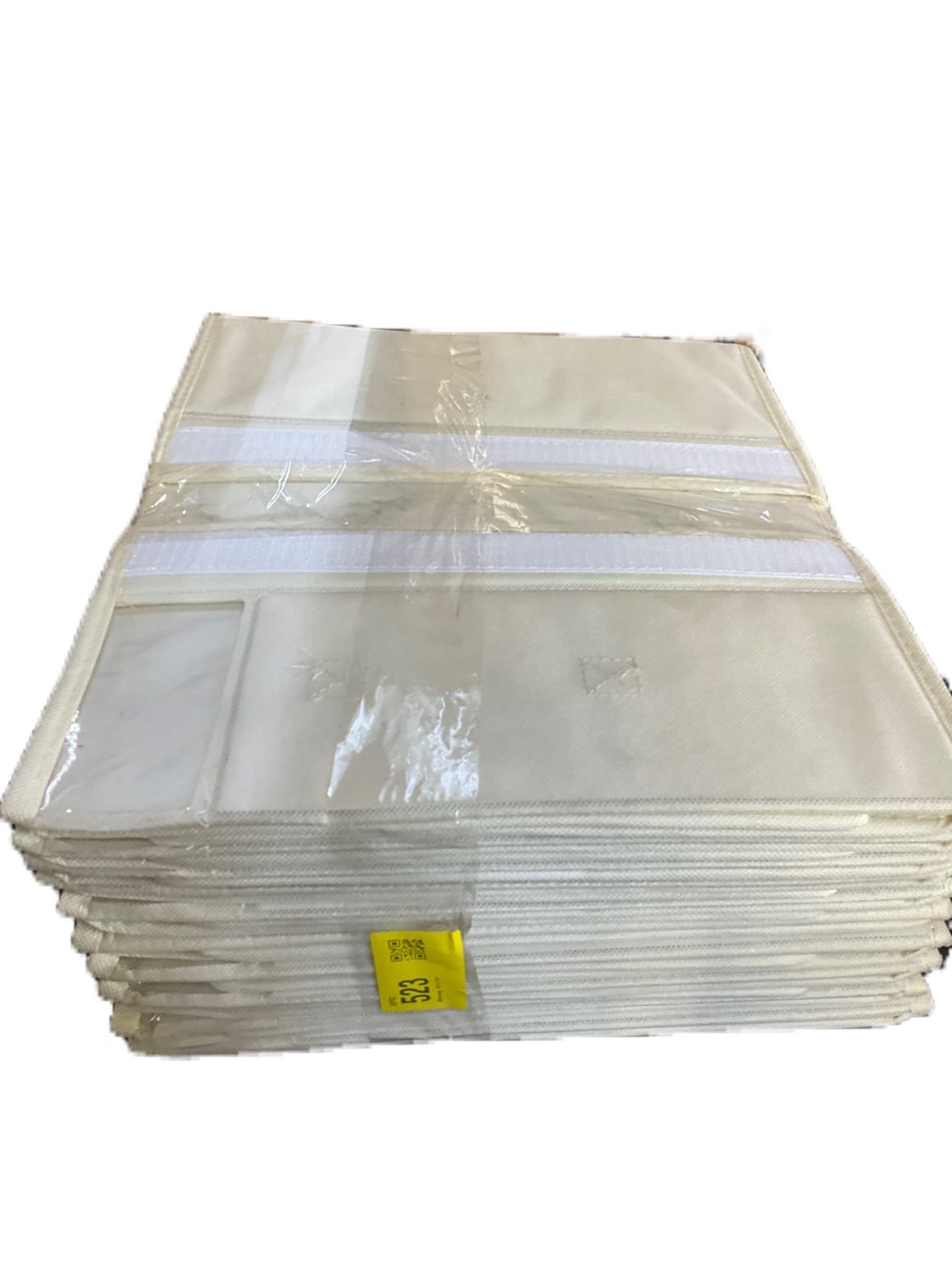 Off-White Non-Woven Fabric Storage