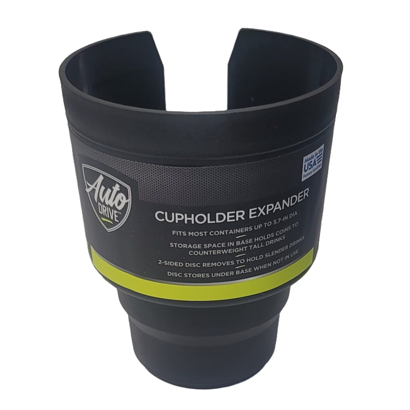 Auto Drive Cupholder Expander, Fits Up to 3.7in