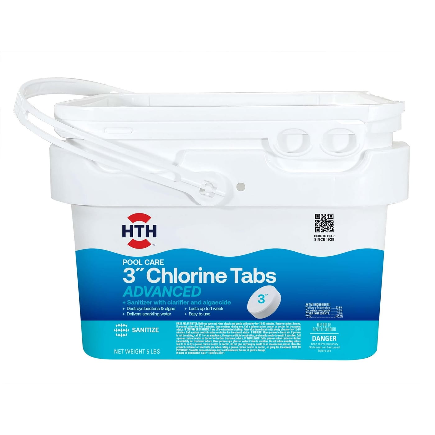 HTH 3" Advanced Chlorine Tablets 5 lb Pool