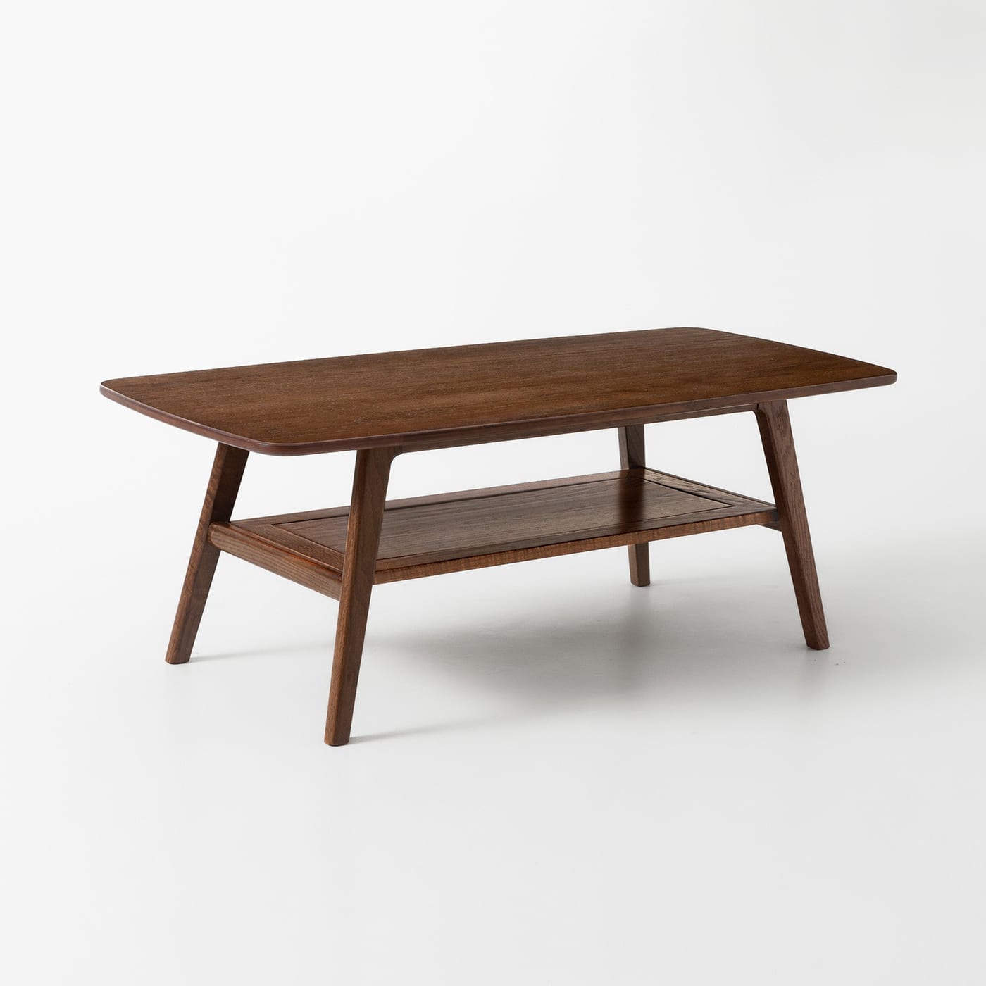 YESWOOD Coffee Table 39.4in Walnut w/ Shelf