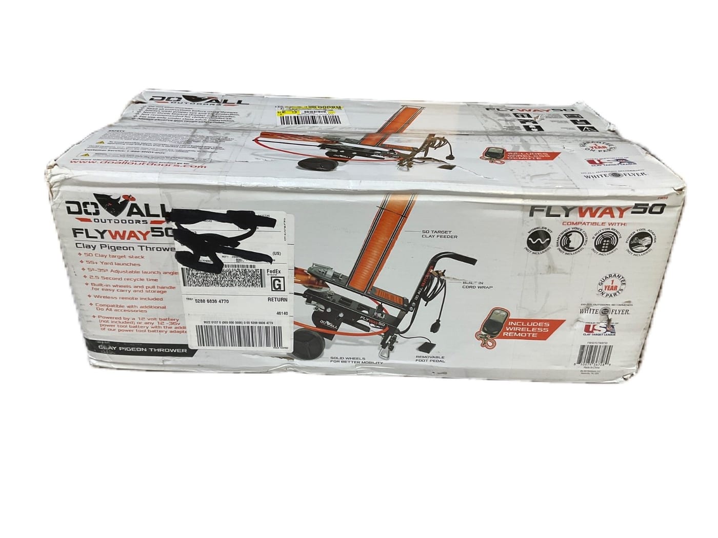 DoAll FlyWay 50 Clay Pigeon Thrower w/ Remote