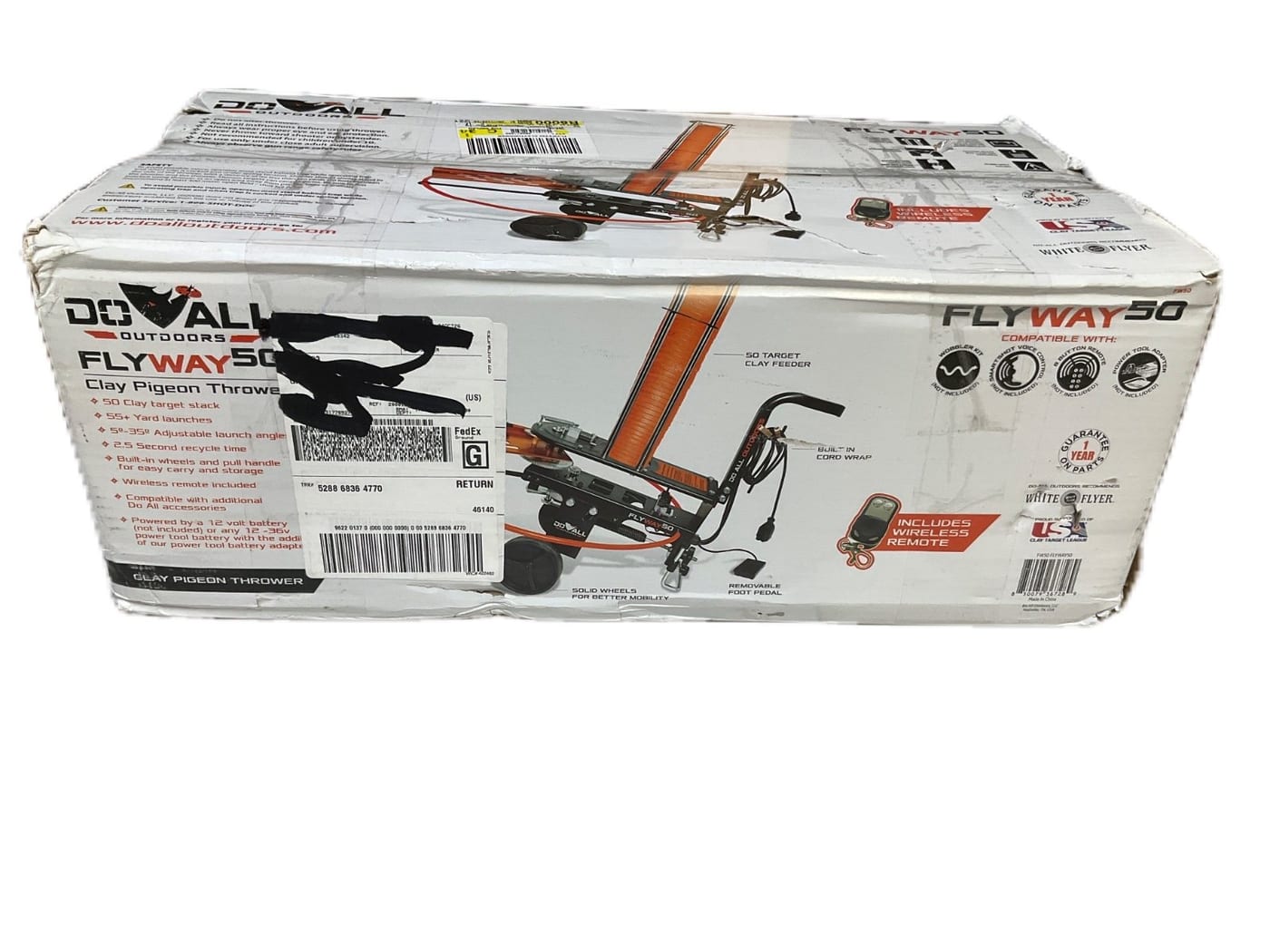 DoAll FlyWay 50 Clay Pigeon Thrower w/ Remote