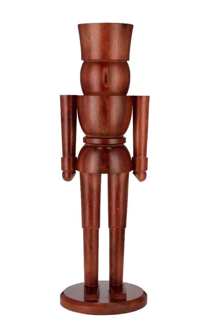 My Texas House Wood Nutcracker Decor, Brown, 3ft