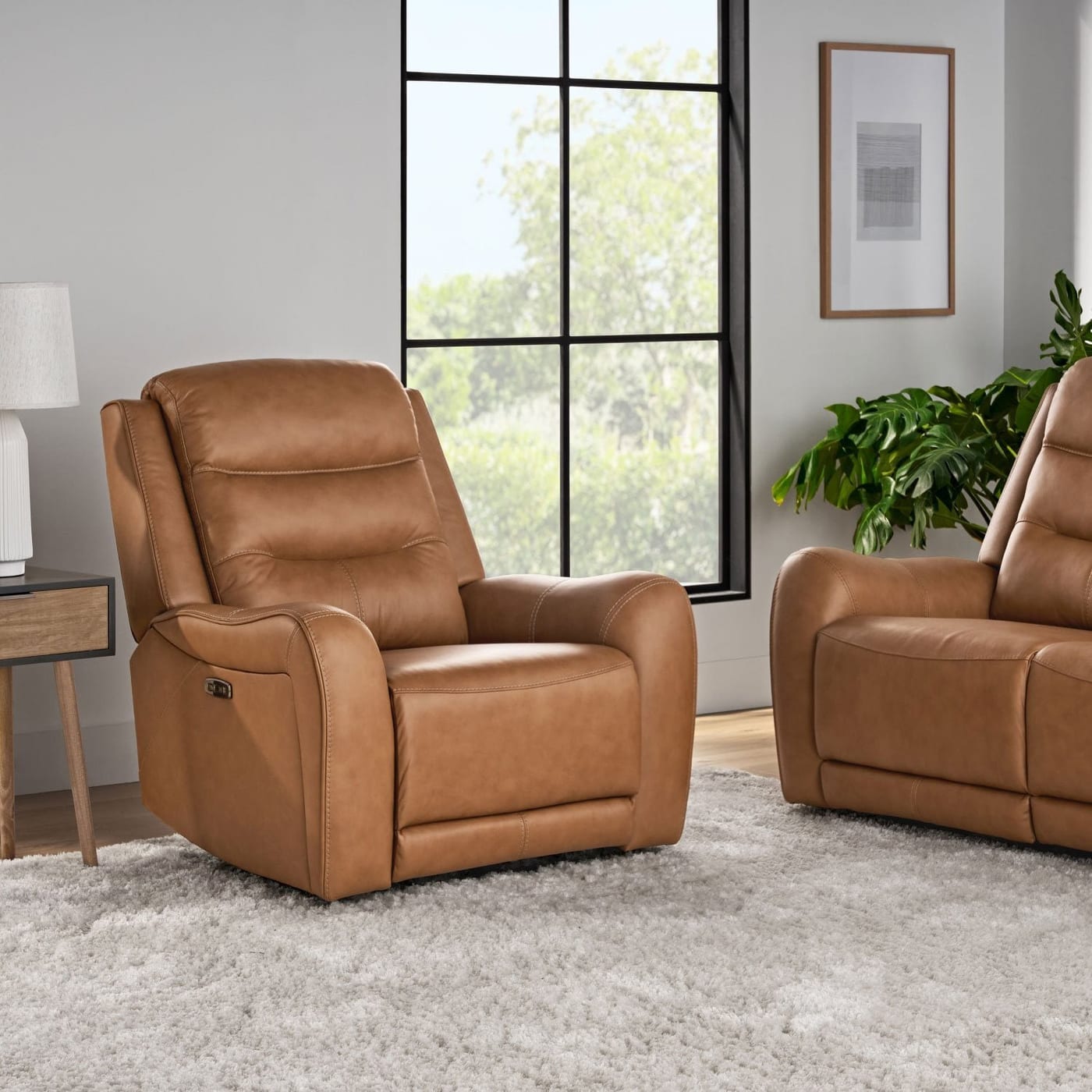 Member's Mark Cooper Power Recliner, Brown Leather
