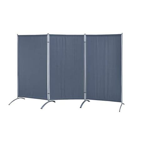 Red Lantern 3-Panel Room Divider Orange 71 in