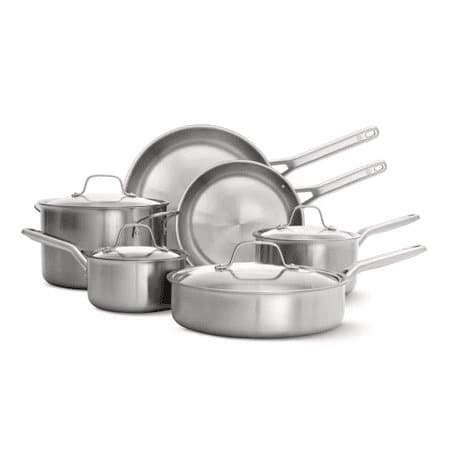 Calphalon 10-Piece Tri-Ply Stainless Cookware Set