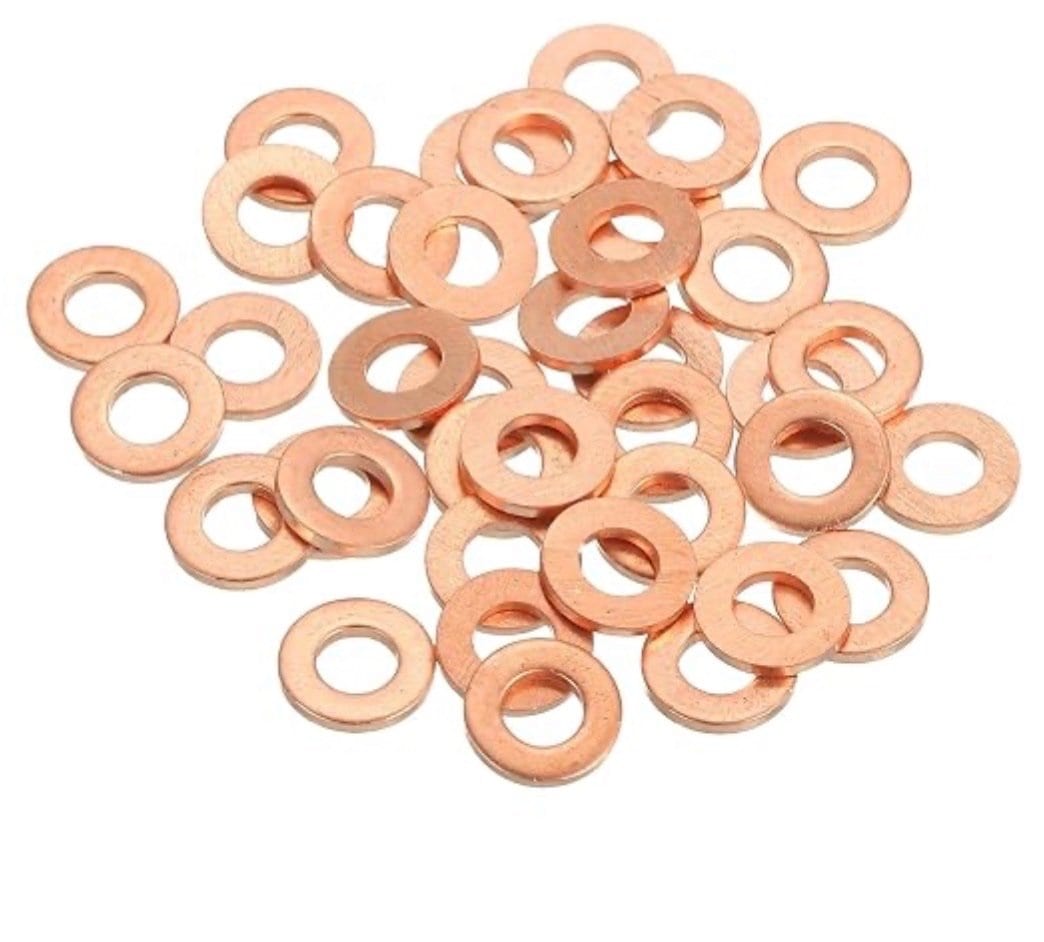 MECCANIXITY Copper Flat Washers Sealing Rings